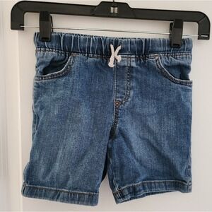 Boys‎ 4t Denim Shorts Elastic Waist Adjustable Drawstring Pockets Casual Summer
